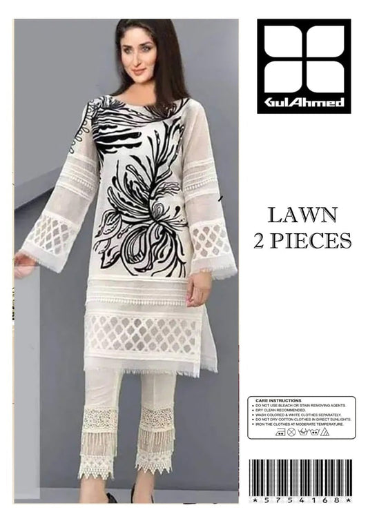 2pcs Gul Ahmed botanicus Embroidered Suit